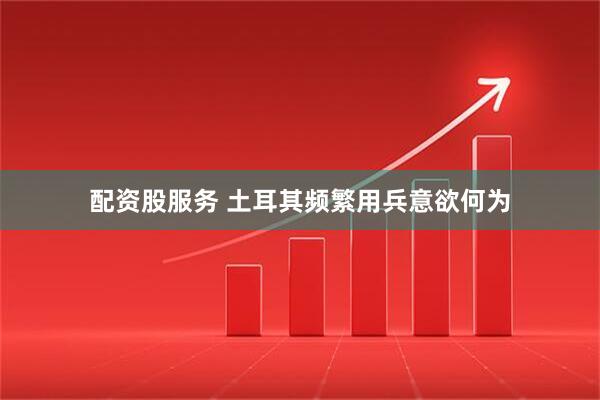 配资股服务 土耳其频繁用兵意欲何为
